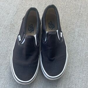 Black and White Classic Slip On Vans
